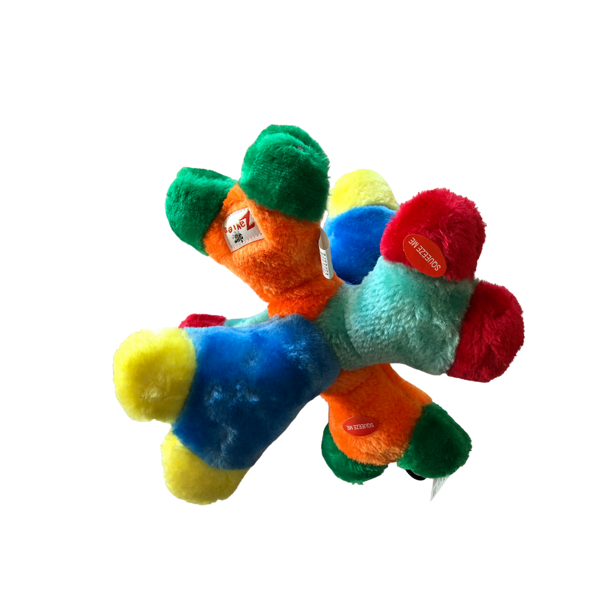 Plush jack top dog toy